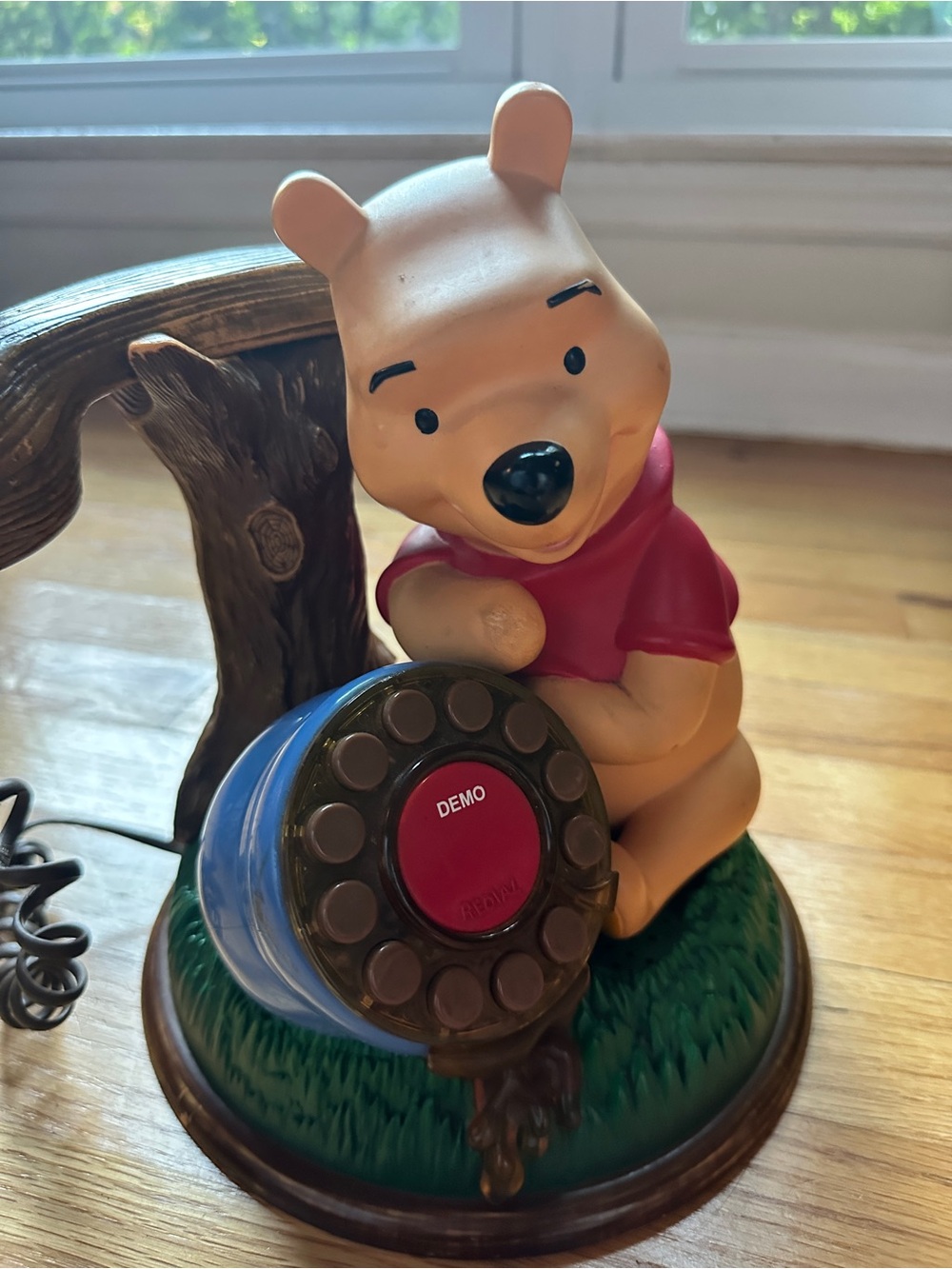 Vintage Disney Telemania Winnie the Pooh Desk Telephone Corded Novelty Phone